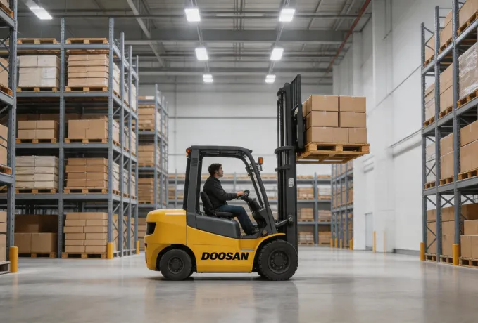 Doosan warehouse forklift